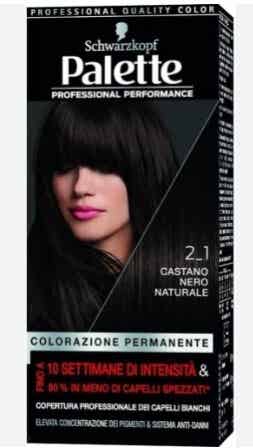Schwarzkopf Palette Tinta Capelli Colorazione Permanente Castano Nero 2-1