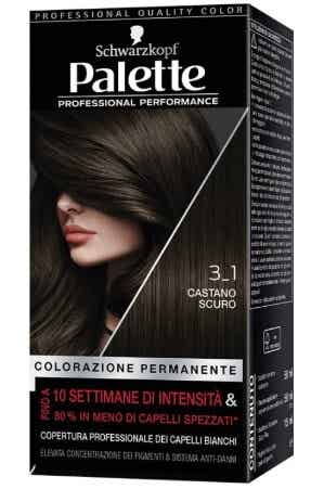 Schwarzkopf Palette Tinta Capelli Colorazione Permanente Castano Scuro 3-1