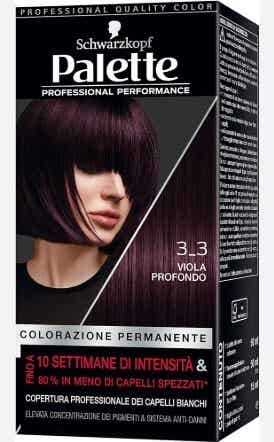 Schwarzkopf Palette Tinta Capelli Colorazione Permanente Viola Profondo 3-3