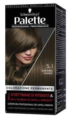 Schwarzkopf  Palette Tinta Capelli Colorazione Permanente Castano Chiaro 5-1
