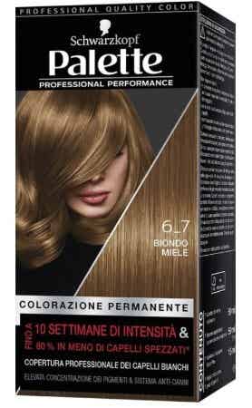 Schwarzkopf Palette Tinta Capelli Colorazione Permanente Biondo Miele 6-7