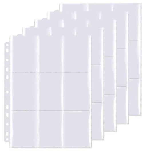 Buste forate Trasparenti Porta Card carte 10 fogli