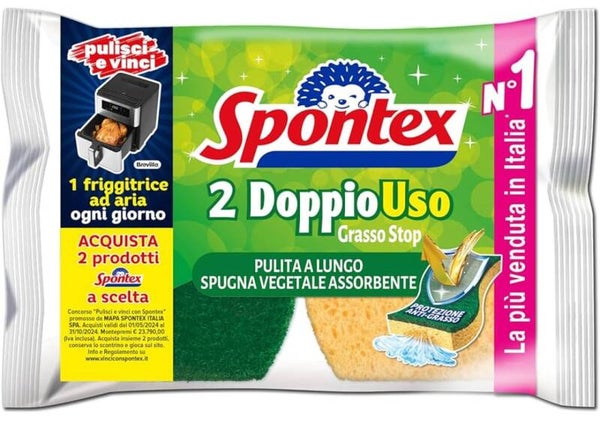 Spontex Coppia Spugne Doppio Uso