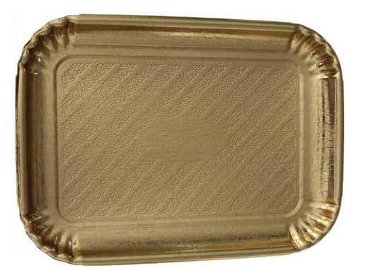 Happy color Vassoio Carta oro  18 x 25 pz 4