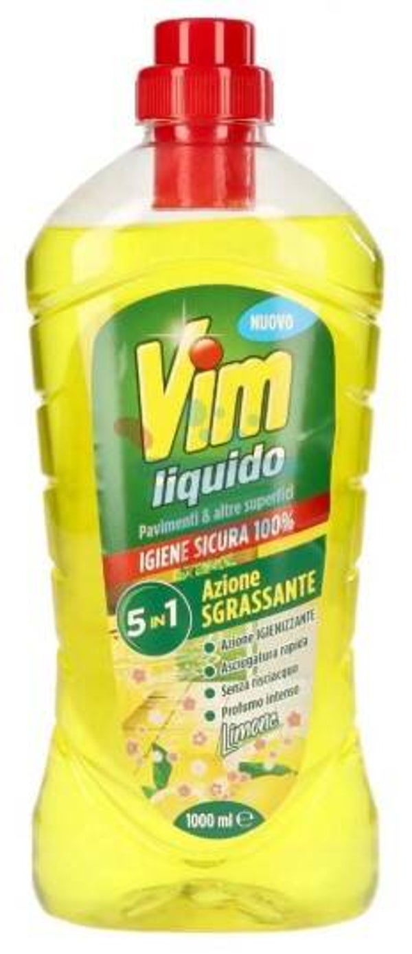 Vim Liquido Pavimenti e Altre Superfici Azione Sgrassante Limone