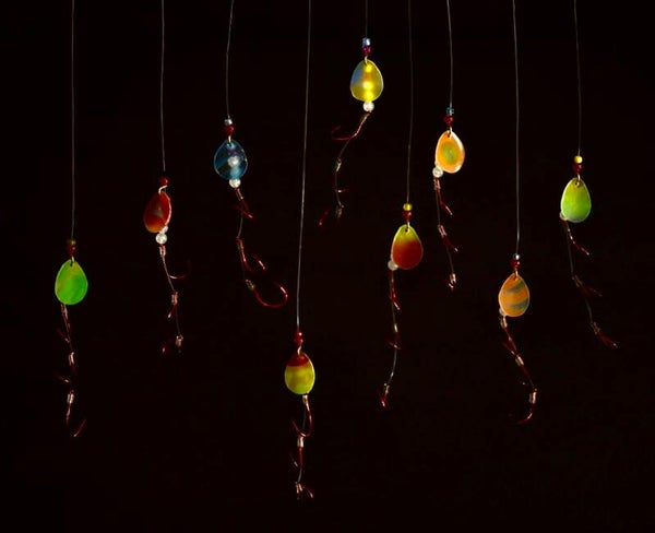 Harnais de pêche personnalisée à dorée en époxy (GLOW IN THE  DARK)