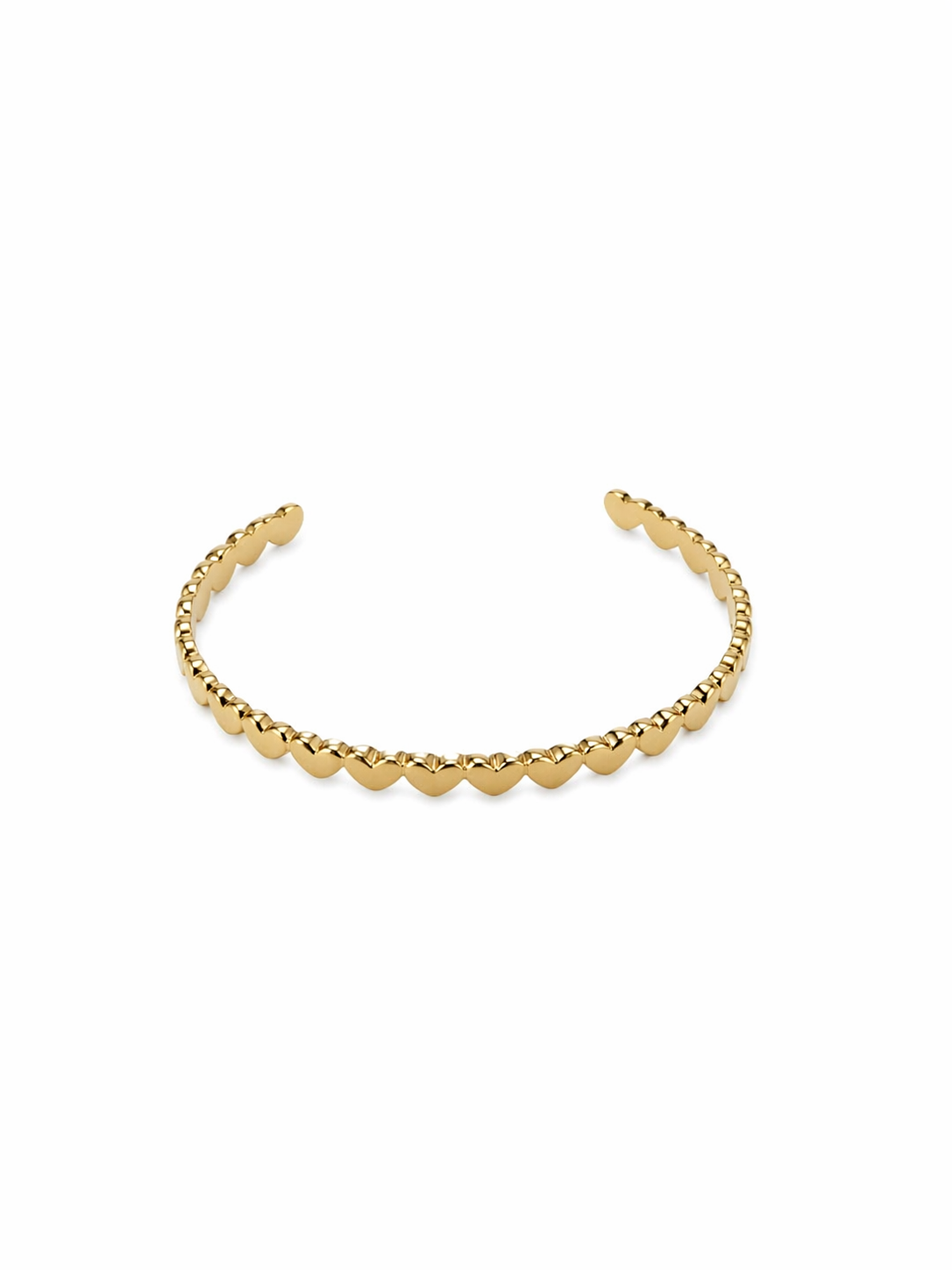 Bangle armband goud klein hart