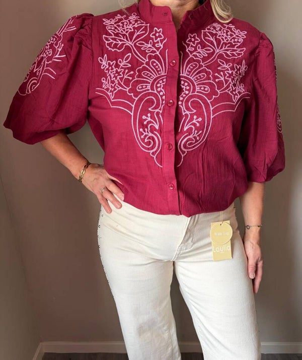 Blouse bordeaux