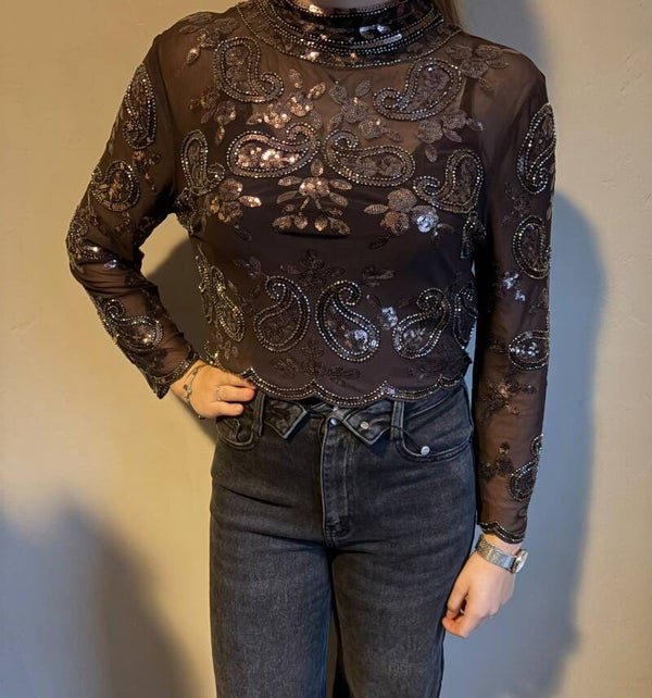 Glitter queen top