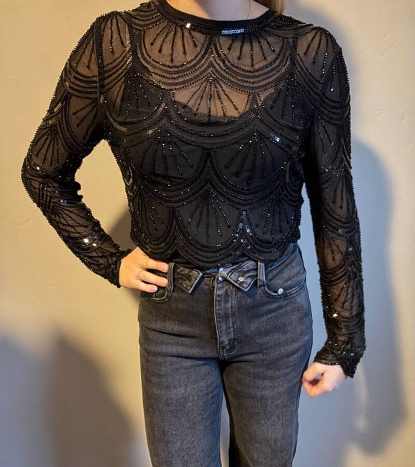Party glitter top