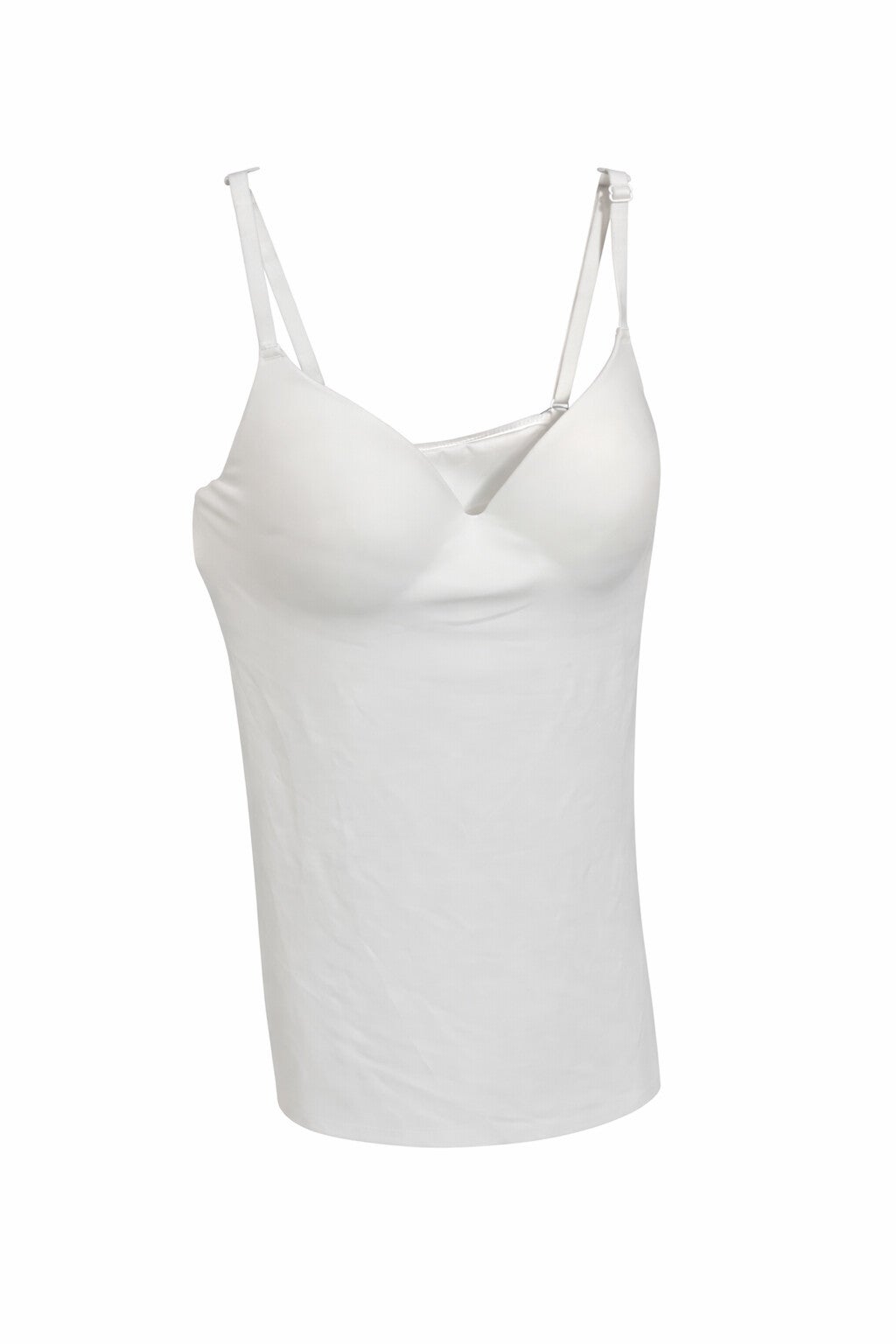 Witte top met voorgevormde bh