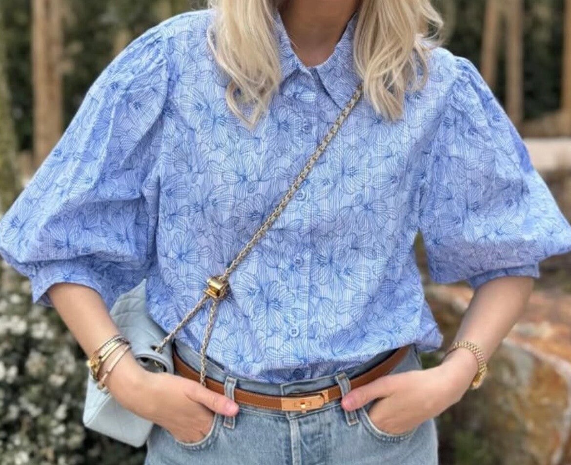 Gebloemde blouse
