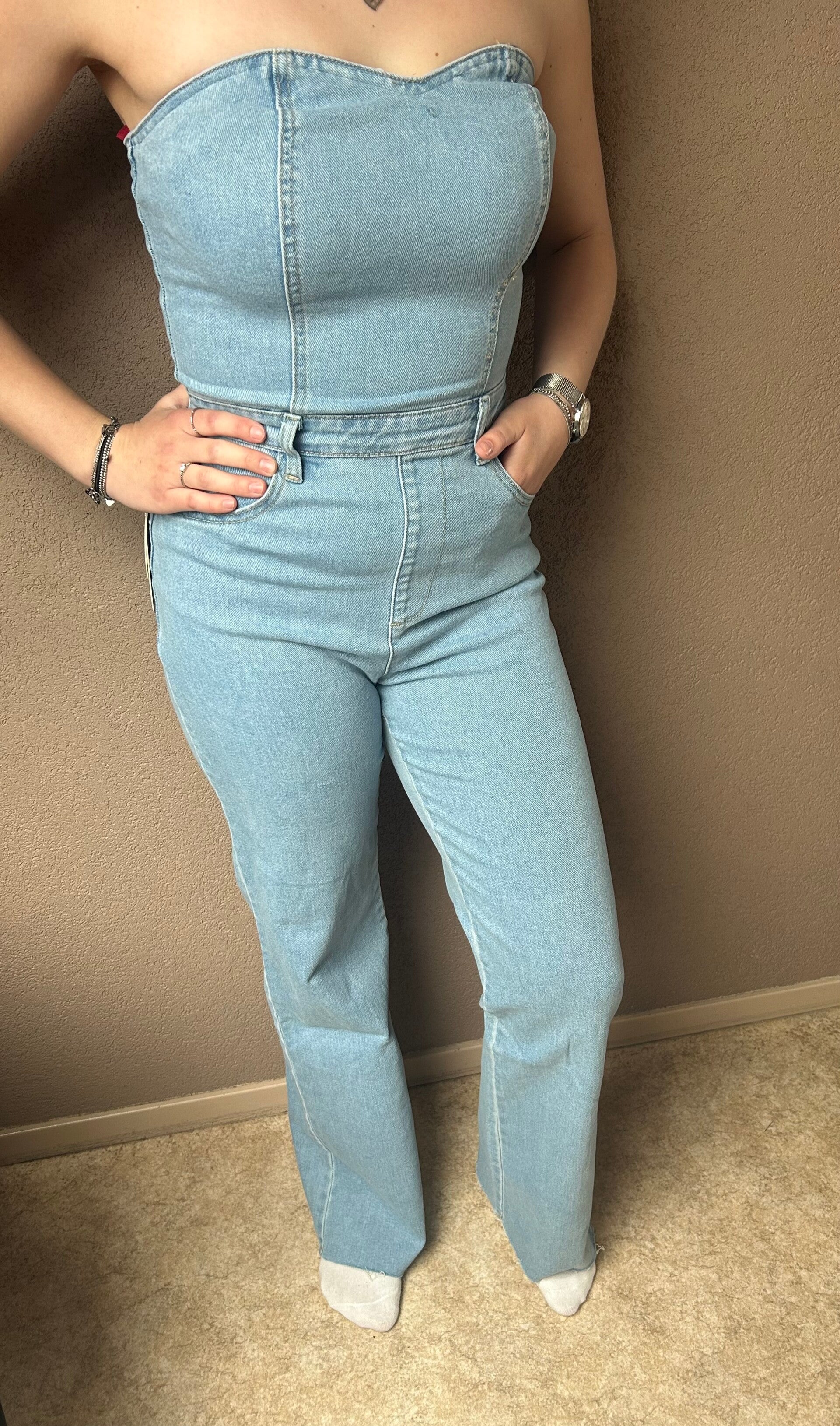 Denim jumpsuit