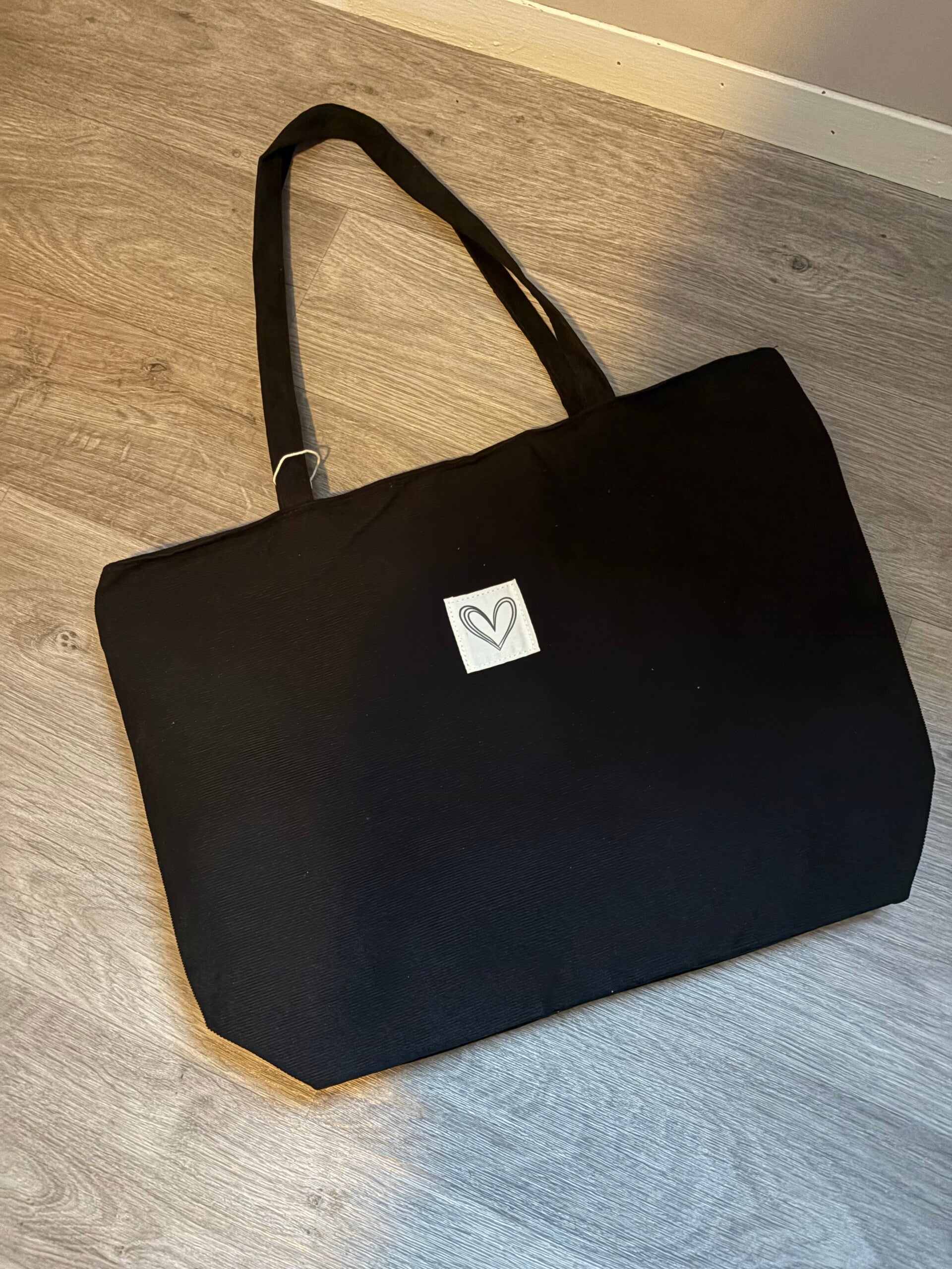 Basic shopper bag zwart