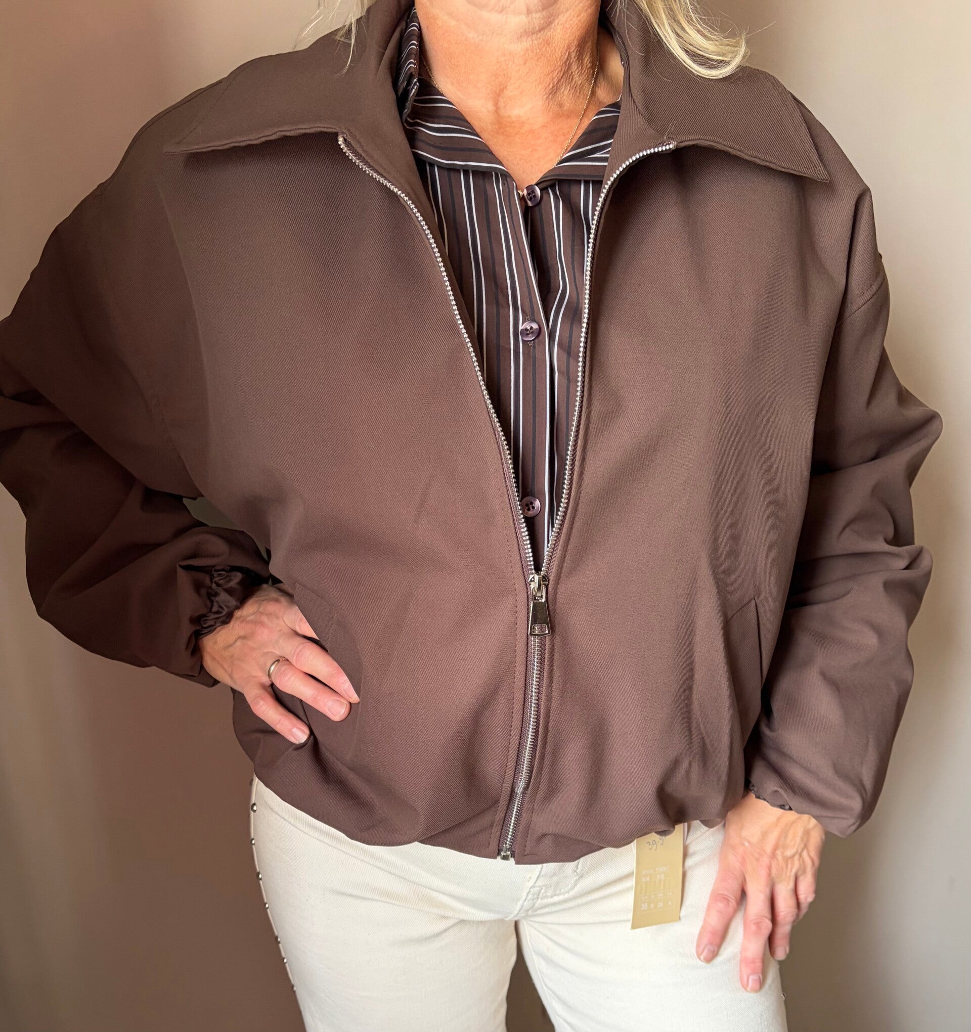 Bomber jacket bruin