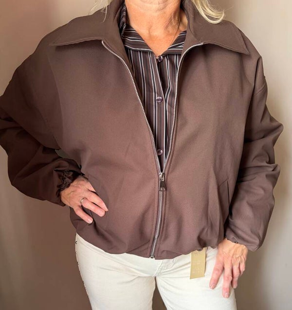 Bomber jacket bruin