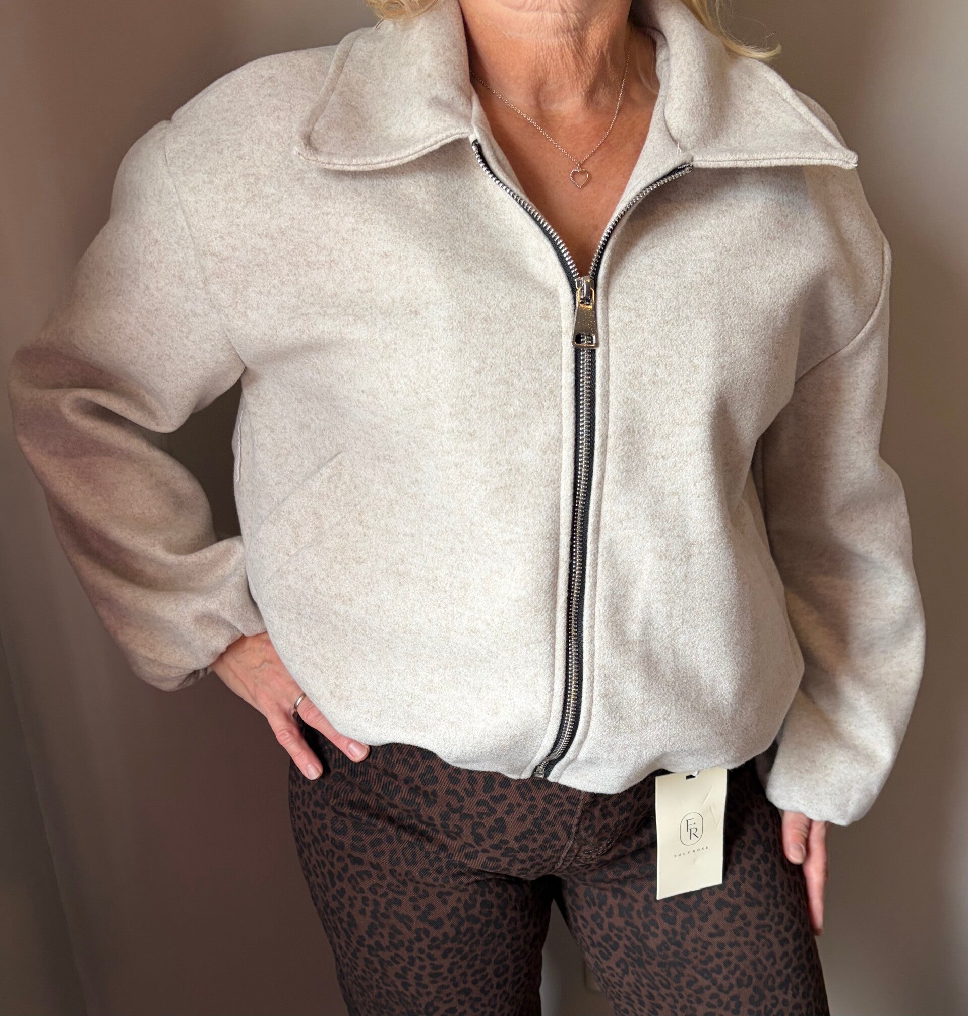 Bomber jacket creme