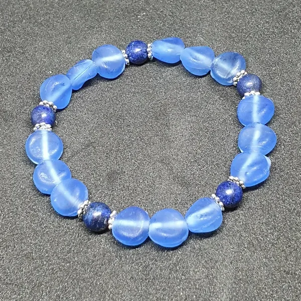 Armband Lapis Lazuli met glas