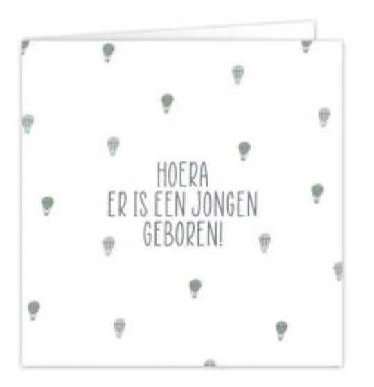 Hoera er is een jongen geboren!