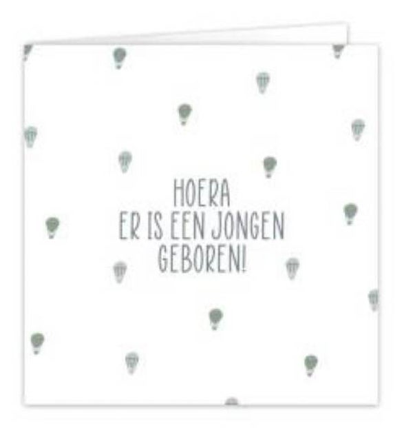 Hoera er is een jongen geboren!