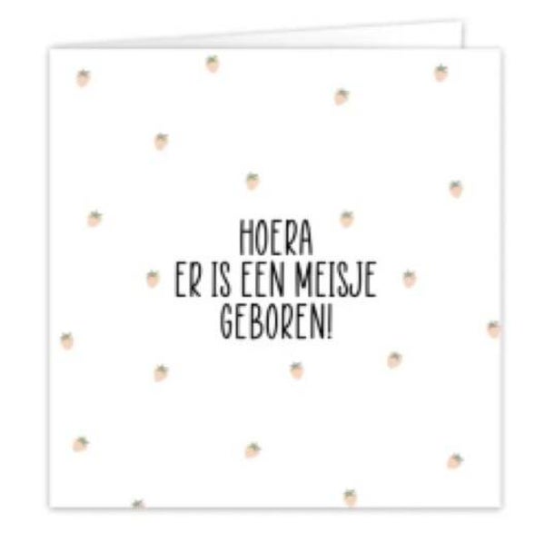 Hoer er is een meisje geboren!