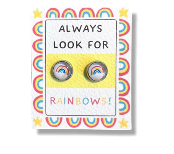 Regenboog kleurrijke kinderoorstekers