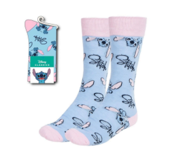 Stitch sokken lichtblauw