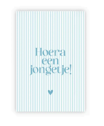 Hoera een jongetje!