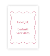 Lieve juf