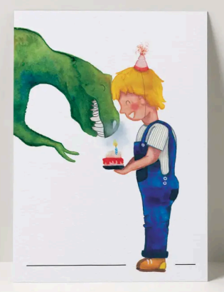 Verjaardagskaart Dino
