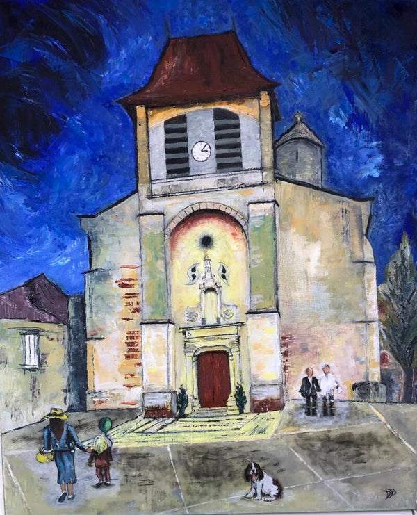 Vision de l’église de Rouffignac