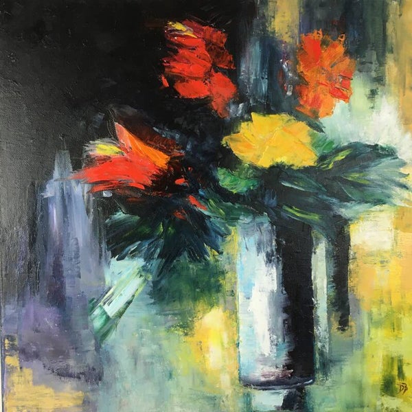 Bouquet jaune et rouge