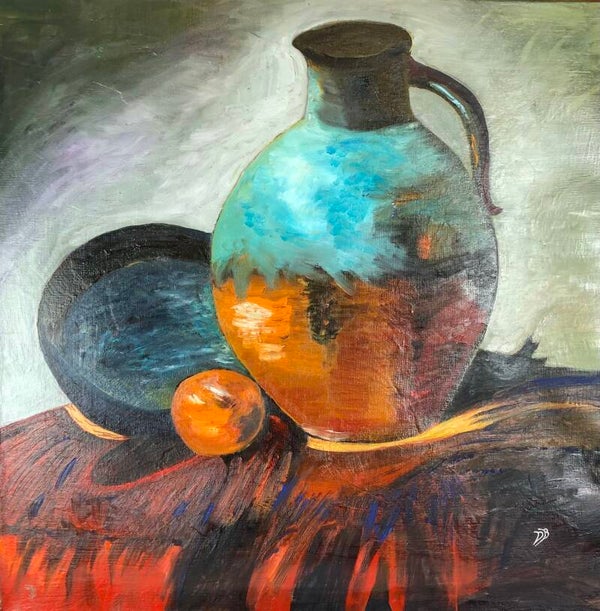 Nature morte à la cruche bleue