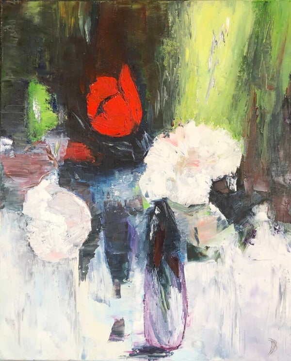 Bouquet rouge et blanc