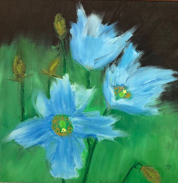 Fleurs bleues