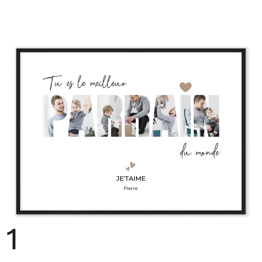 affiche parrain , marraine