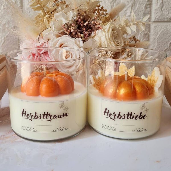 XXL Sojawachskerze „Herbsttraum“