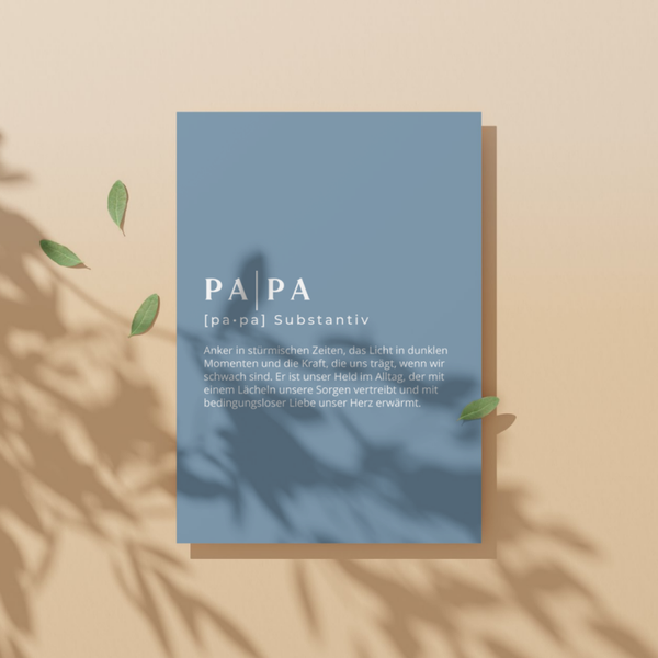 ✉️ "PA | PA" – Selbstdesignte A6 Postkarte
