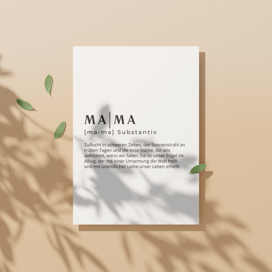 ✉️ "MA | MA" – Selbstdesignte A6 Postkarte