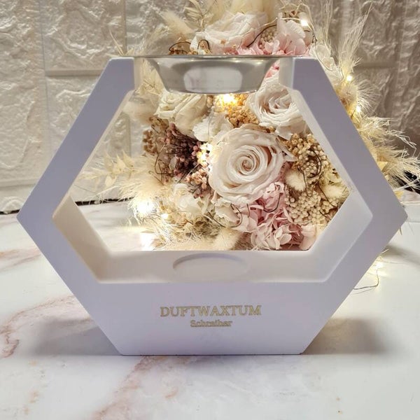 Duftlampe „Aluna“ – handgegossen, modern & edel