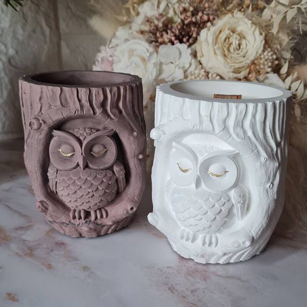 🦉 Duftkerze „Märchenwald Eule“