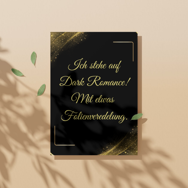 ✉️ "Ich stehe auf Dark Romance..." – Selbstdesignte A6 Postkarte