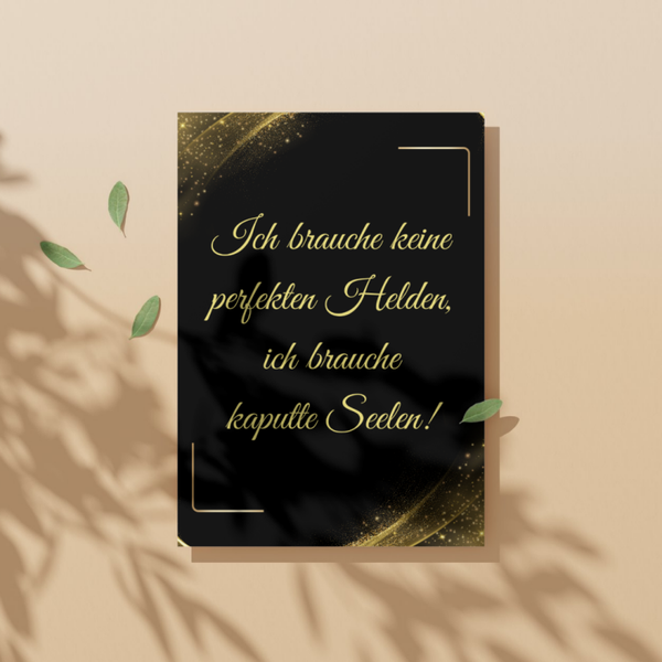 ✉️ "Ich brauche keine..." – Selbstdesignte A6 Postkarte