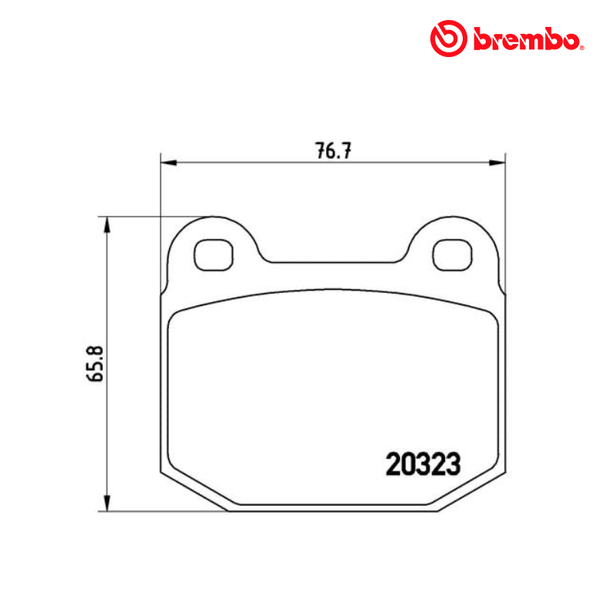 Remblokken Brembo 2 pots AP racing
