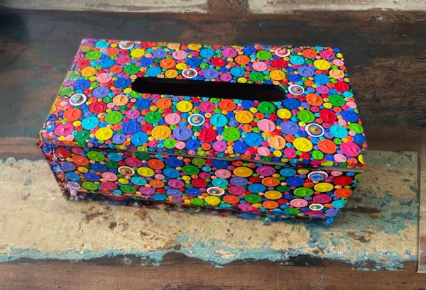 Kleenex doos met Dotpainting