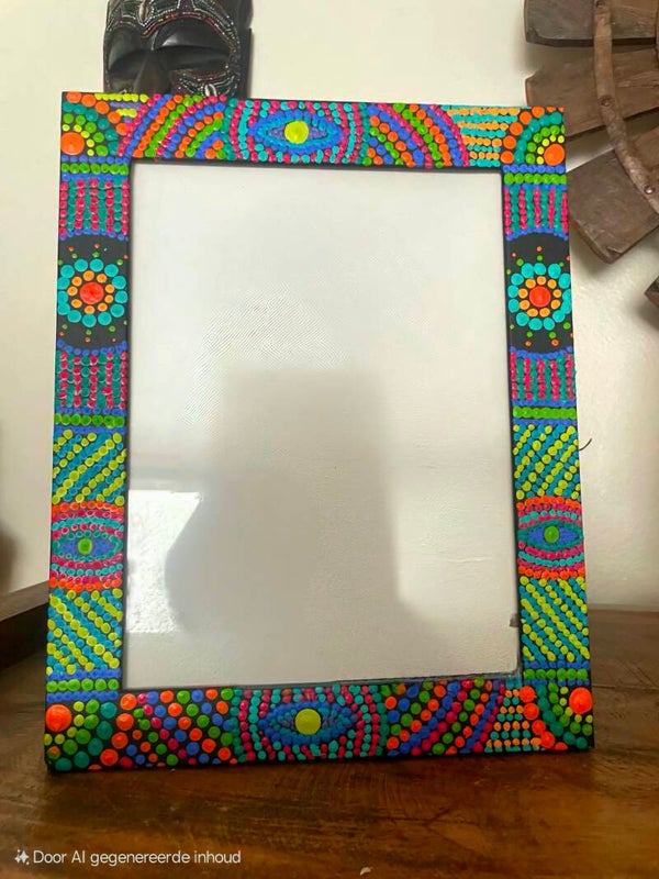 Fotokader met Dotpainting