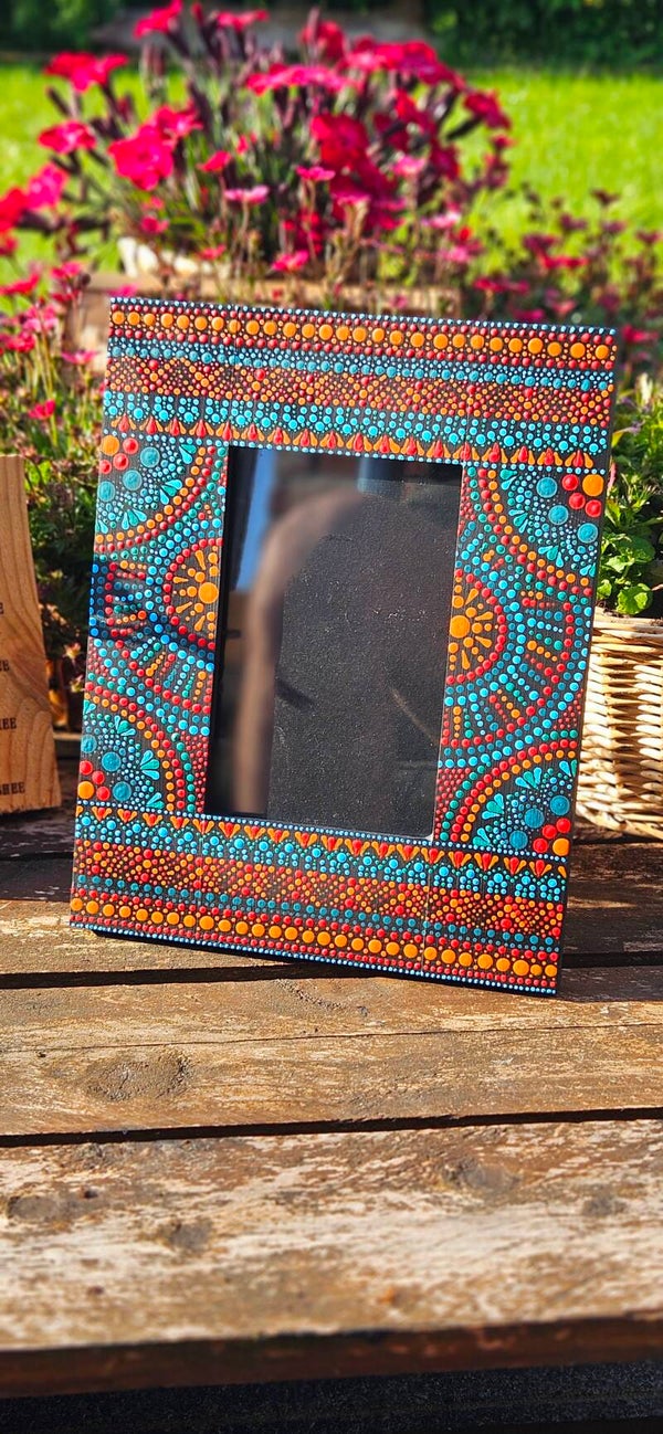 Fotokader met Dotpainting