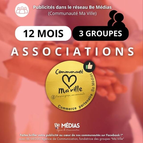 PASS PUBLICITAIRE - Badge 1 an SPECIAL ASSOCIATIONS (3 groupes)