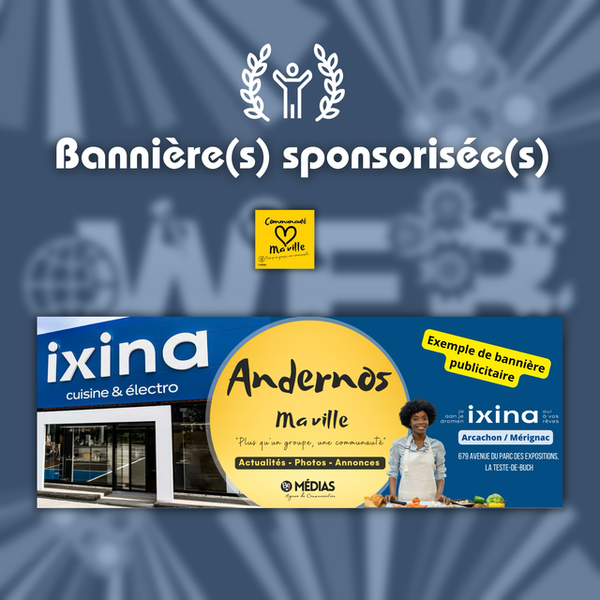 Bannière sponsorisée (groupes "ma ville")