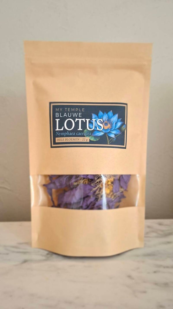 Blauwe lotus – hele bloemen – 22 g (Nymphaea caerulea)